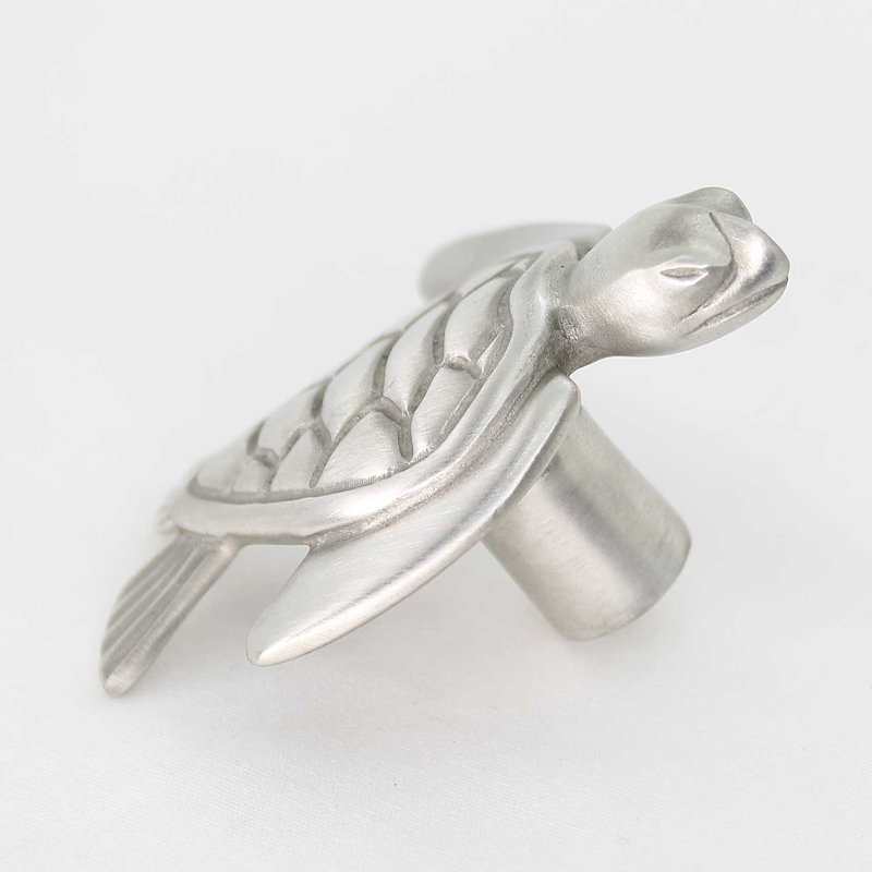 2" Turtle Knob, Brushed Nickel, 2 3/8", 1