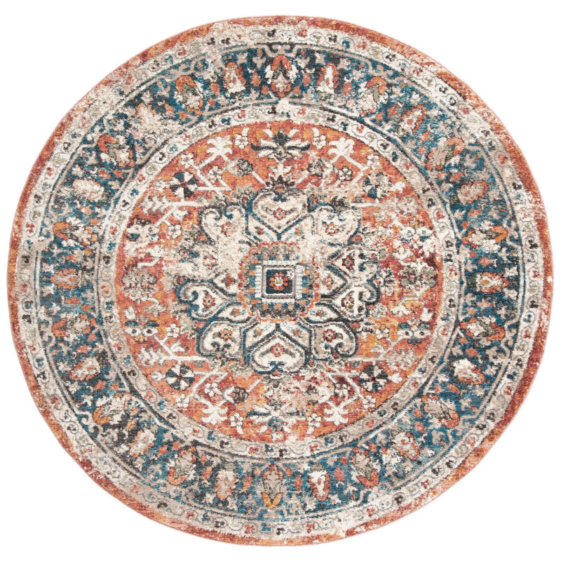 Cooksey 200 Performance Oriental Rug, Round 6'7"
