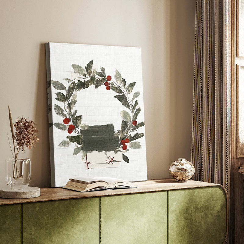 Art de Noël des Fêtes de Noël - galerie sur mesure Cavas, H 18 po x l 12 po