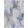 Machine Washable Indoor/Outdoor Xhevrie Denim Rug
