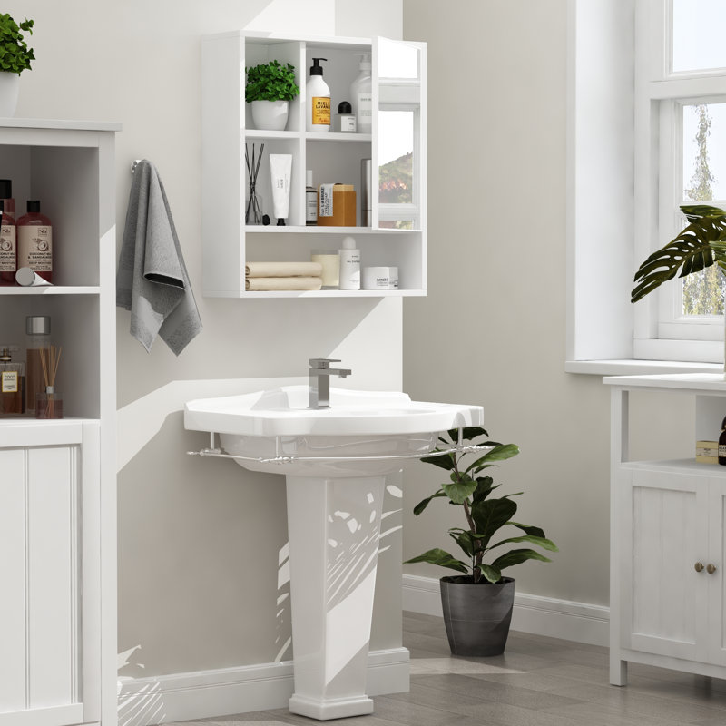 Crystl Bathroom Cabinet, White