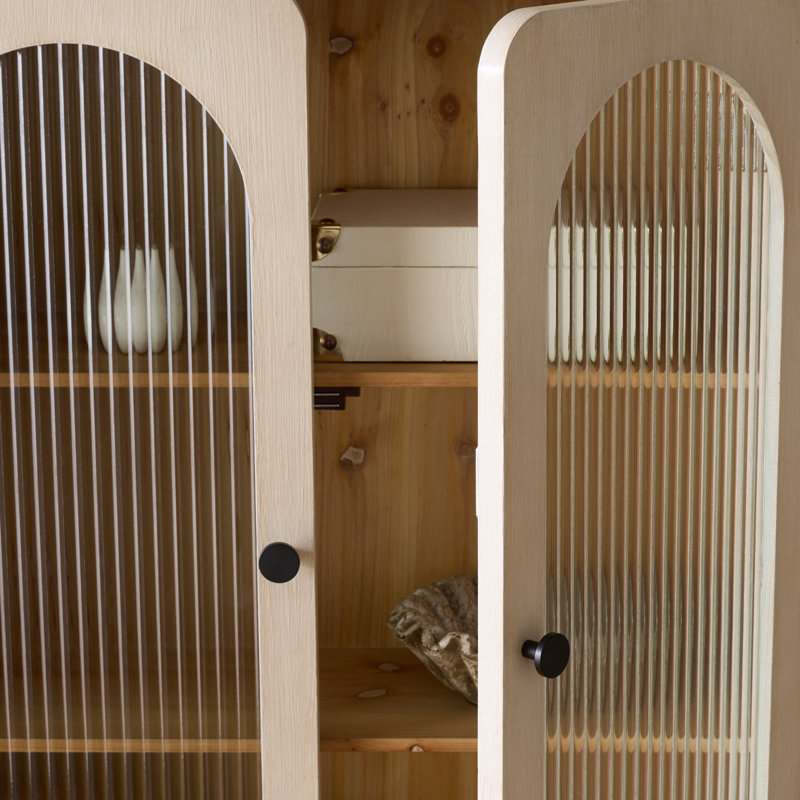 Armoire murale en verre et bois Walter