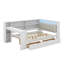 Lit plateforme double avec tiroirs, station de charge, DEL-1384537948