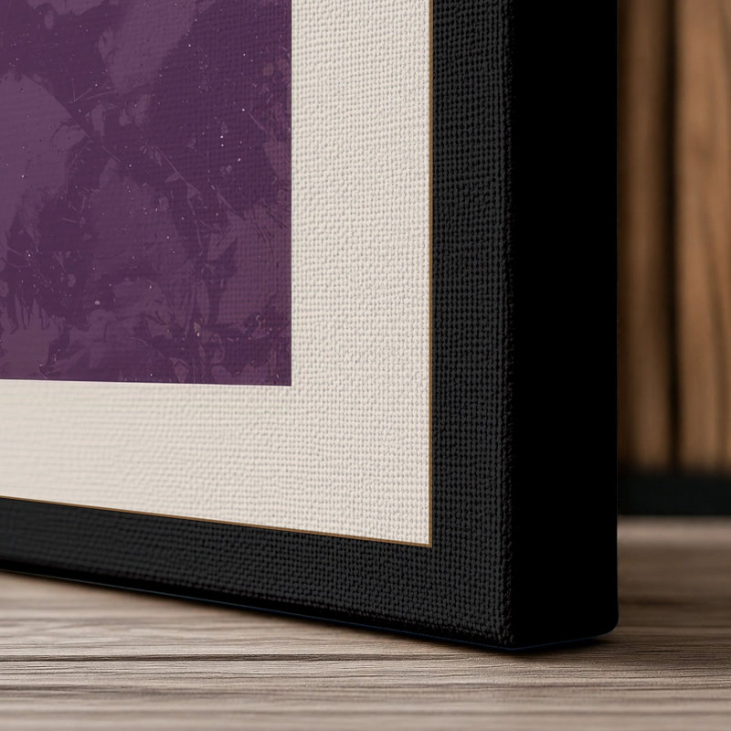 Divided Forms Minimalist - Wrapped Canvas, 18x12 - 45.7 x 30.5 cm, Black Border