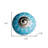 Aqua White And Silver Geometric Ceramic Drawer Pull Knobs
