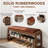 Solid Wood Storage Shoe Bench with Leather & Linen Cushion Options-469693245-469693186-460349071