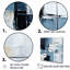 Bleu et beige, modernité scandinave, art mural abstrait, salon-705154175-674490320
