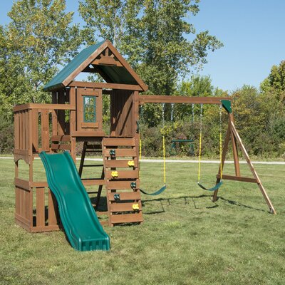 Swing-n-Slide Elkhorn Wooden Play Swing Set & Reviews | Wayfair