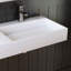 Lavabo de salle de bain mural double 54 po