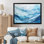 «White and Blue Glacier Charm», reproduction d'art sur toile
