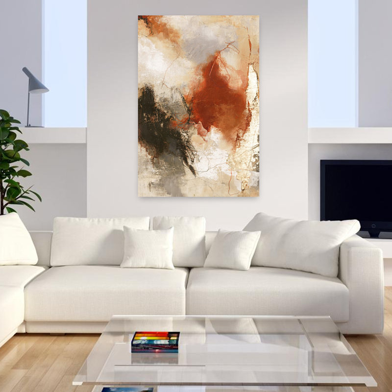 Art contemporain abstrait Cult, H 48 po x l 32 po