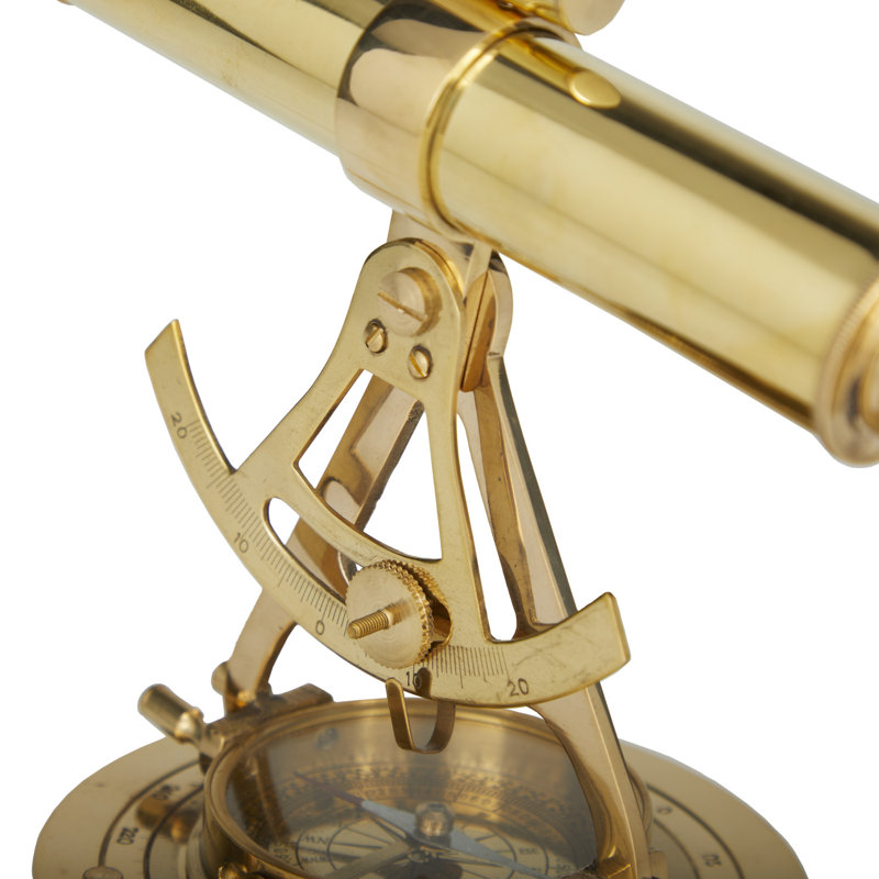 Brass and Copper Nautical Telescope Accent Decor