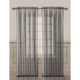 Villa 2-Piece Rod Pocket Sheer Curtain Panel Set