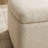 Contemporary Bouclé Upholstered Large Storage Ottoman With EZ Assembly Wood Legs-1435306224
