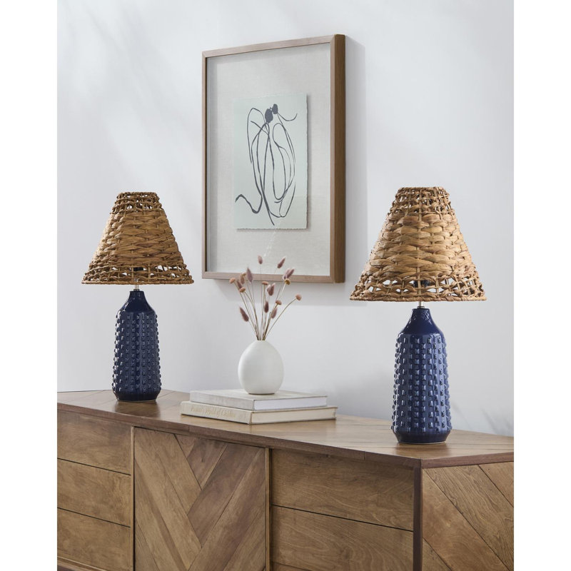 Ashiley Accent Table Lamp, Blue
