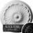 Endurathane Flower Spiral Ceiling Medallion, 12 1/4"OD x 2 1/4"P (Fits Canopies up to 2"), Hand-Painted Black Pearl Finish-27781941