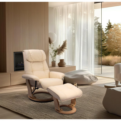 Beaucet Swivel Recliner with Ottoman
