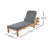 Outdoor Acacia Chaise Lounge