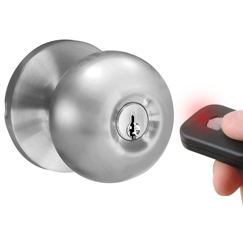 2.13'' Diameter Keyless Entry Round Knob, Satin Nickel
