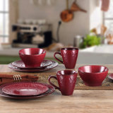 Lorren 16 Piece Stoneware Dinnerware Set - Service for 4