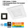 4 in. Square Canless Adjustable CCT LED Recessed Light with Night Light Feature & Black Trim Option