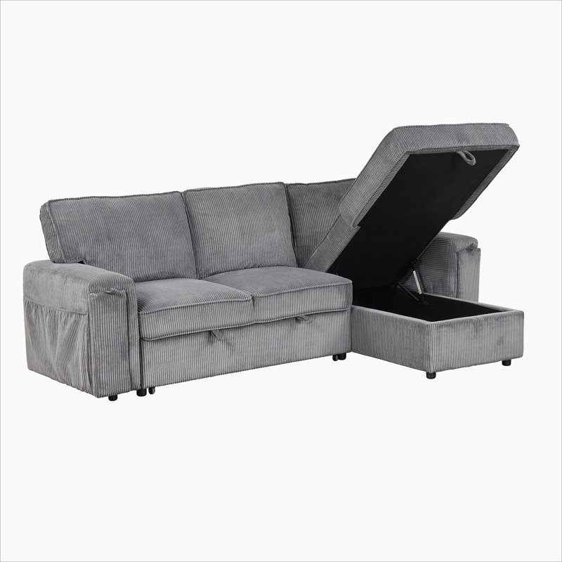 Canapé-lit modulaire avec sacs de rangement et 2 porte-gobelets Upholstery