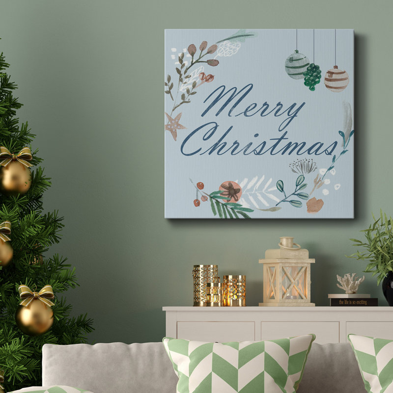 «Snowy Christmas» I-Premium Gallery, toile tendue - prête à être accrochée, H 40 po x l 40 po x P 1,5 po