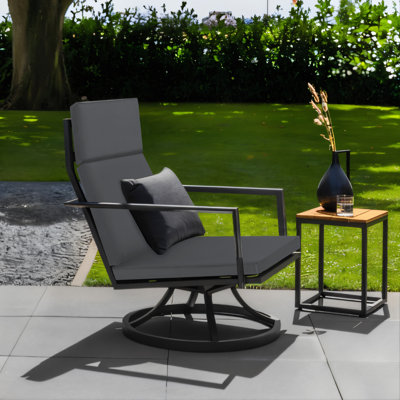 Outdoor Chair Cushion 21 x 20 x 2 Inch Waterproof & Color Fade Resistant High Back Patio Furniture Cushion Replacement with Removable Cover, Ties and Hidden Zipper for Outdoor Dining Chairs