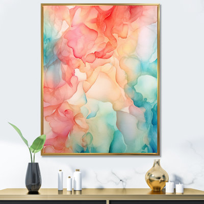 " Orange And Teal Enchanted Spills "