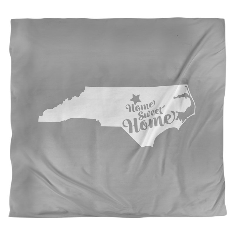 Housse de couette durham de la maison, Housse de couette pour grand lit, Gris, Microfibre