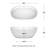 Rebecca 60'' x 32'' Soaking Acrylic Bathtub-50480684