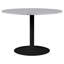 Baskas Round Marble Top Metal Base Dining Table-1092166297