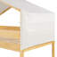 Lit simple superposé en bois avec tente-264933300