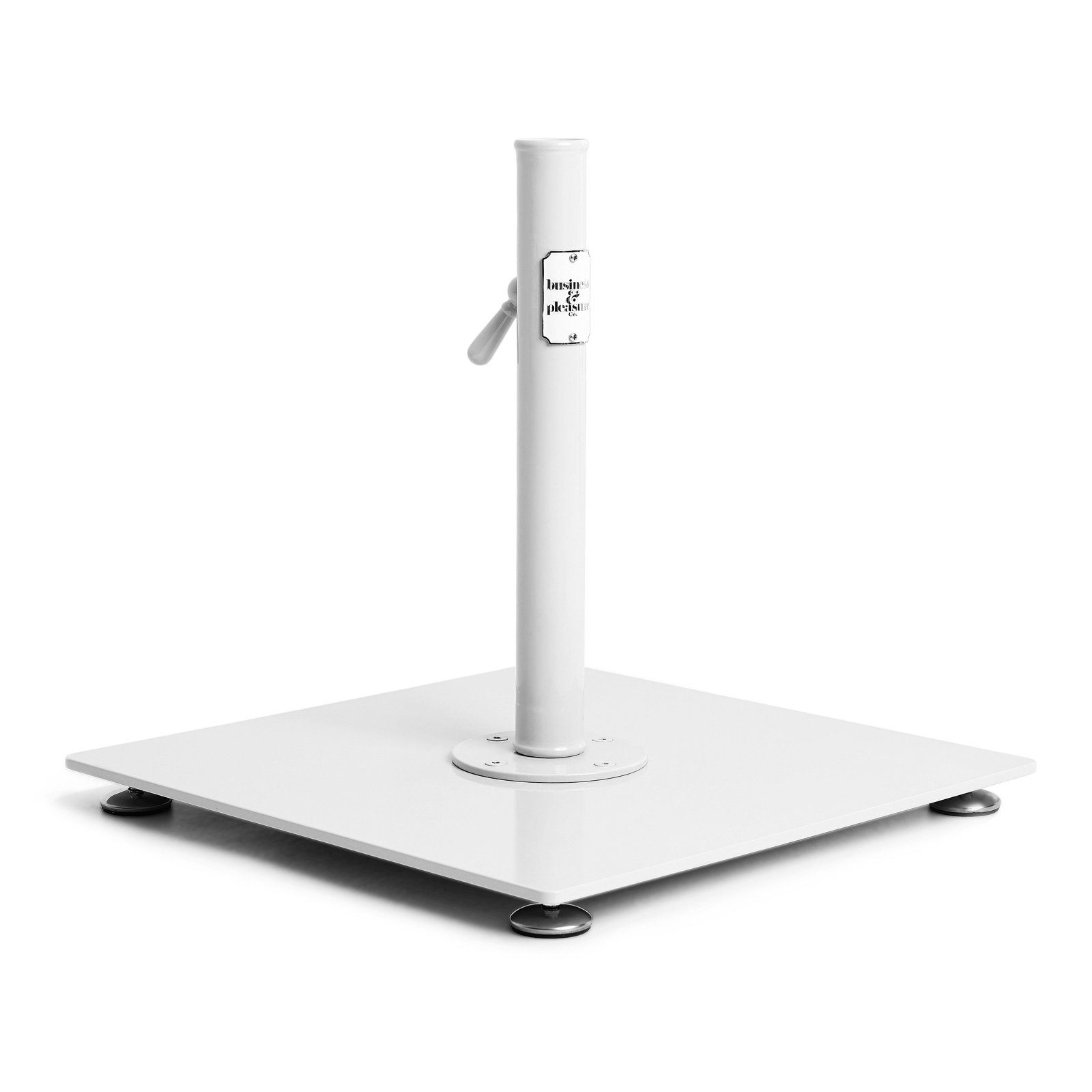Kaete Steel Free Standing Umbrella Base, Antique White, No
