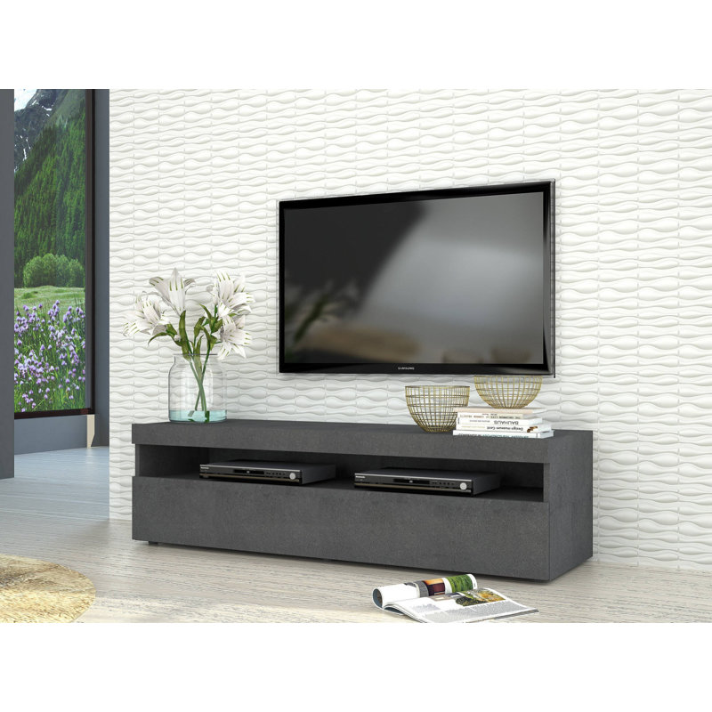 Betzaida Unfinished TV Stand for TVs up to 50", Anthracite