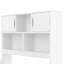 Base de lit plateforme simple avec bibliothèques de rangement et quatre tiroirs