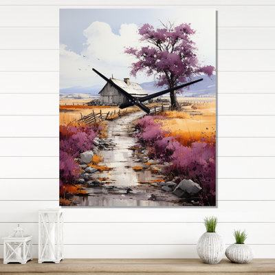 Horloge murale - Mauve