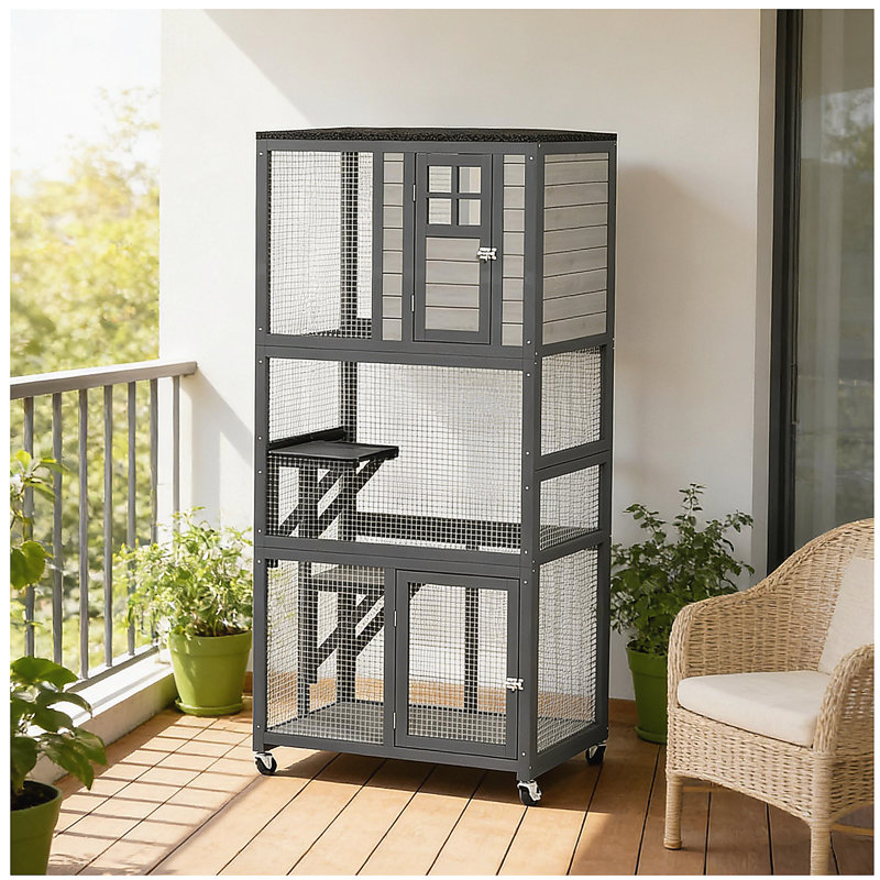 Maison pour chat en bois