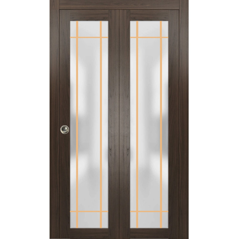 Porte pliante à panneaux en bois, 56 po x 96 po