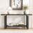 U_Style 62.9" Modern Minimalist Console Table, Solid Wood Entryway Sofa Table With Metal Accents, Built-In Shelf, For Living Room, Hallway (3 Colors: Black, Gray, Natural)-98802547