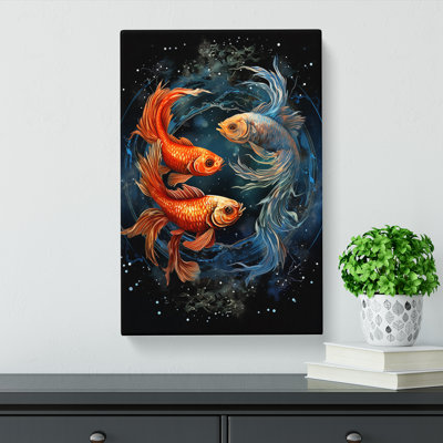 Pices Fish Informel - Wrapped Canvas