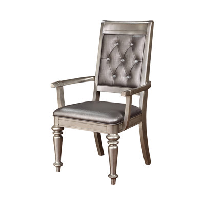 Chaise avec accoudoirs capitonnée Ashton-Thomas