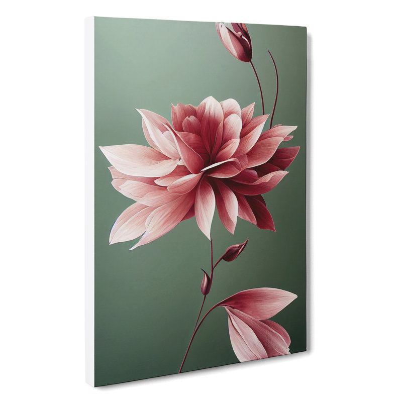A Picturesque Flower - Print, Wrapped Canvas, 50cm H x 35cm W x 3cm D, No Matte