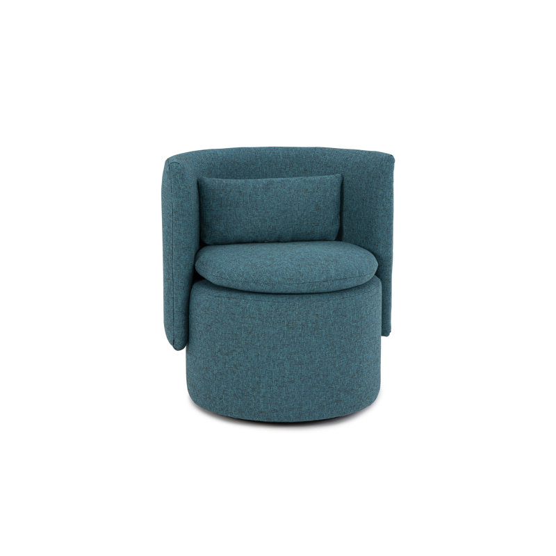 Finn Swivel Barrel Chair, Aruba Polyester Blend