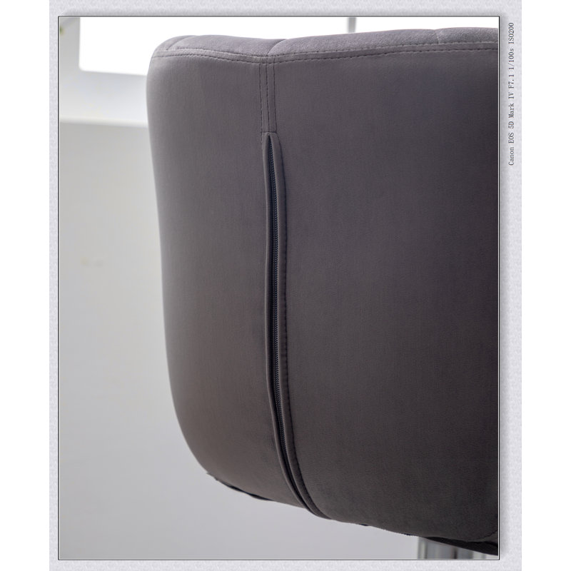 Ensemble de 2 tabourets pivotants réglables Ellston, Gris