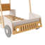 Lit voiture en bois avec coussin-1041237171