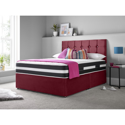 Vibbert Upholstered Divan Bed with Mattress
