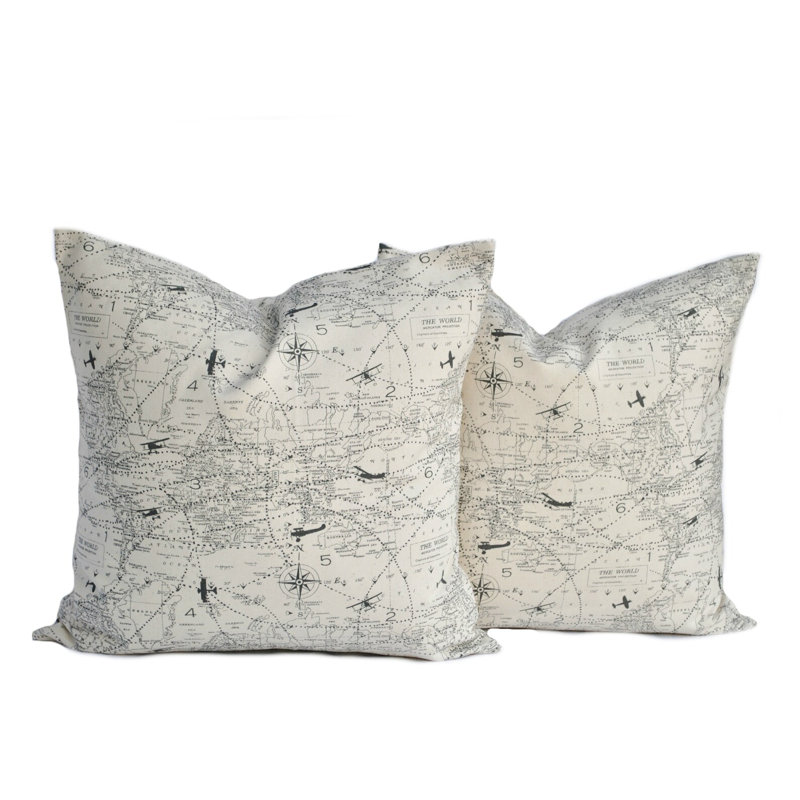  Housse de coussin 100% coton, 15,5 po x 15,5 po