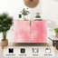 Buffet Buffet avec rangement aquarelle rose avec 2 portes pour le salon et la cuisine