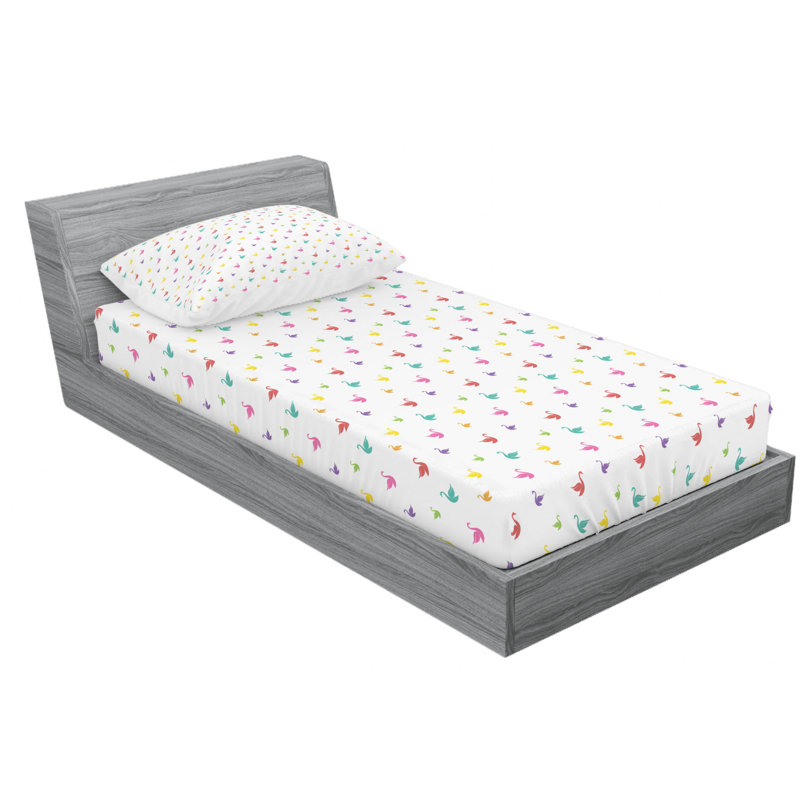 Microfiber Sheet Set, Twin Sheet Set with Fitted Sheet
